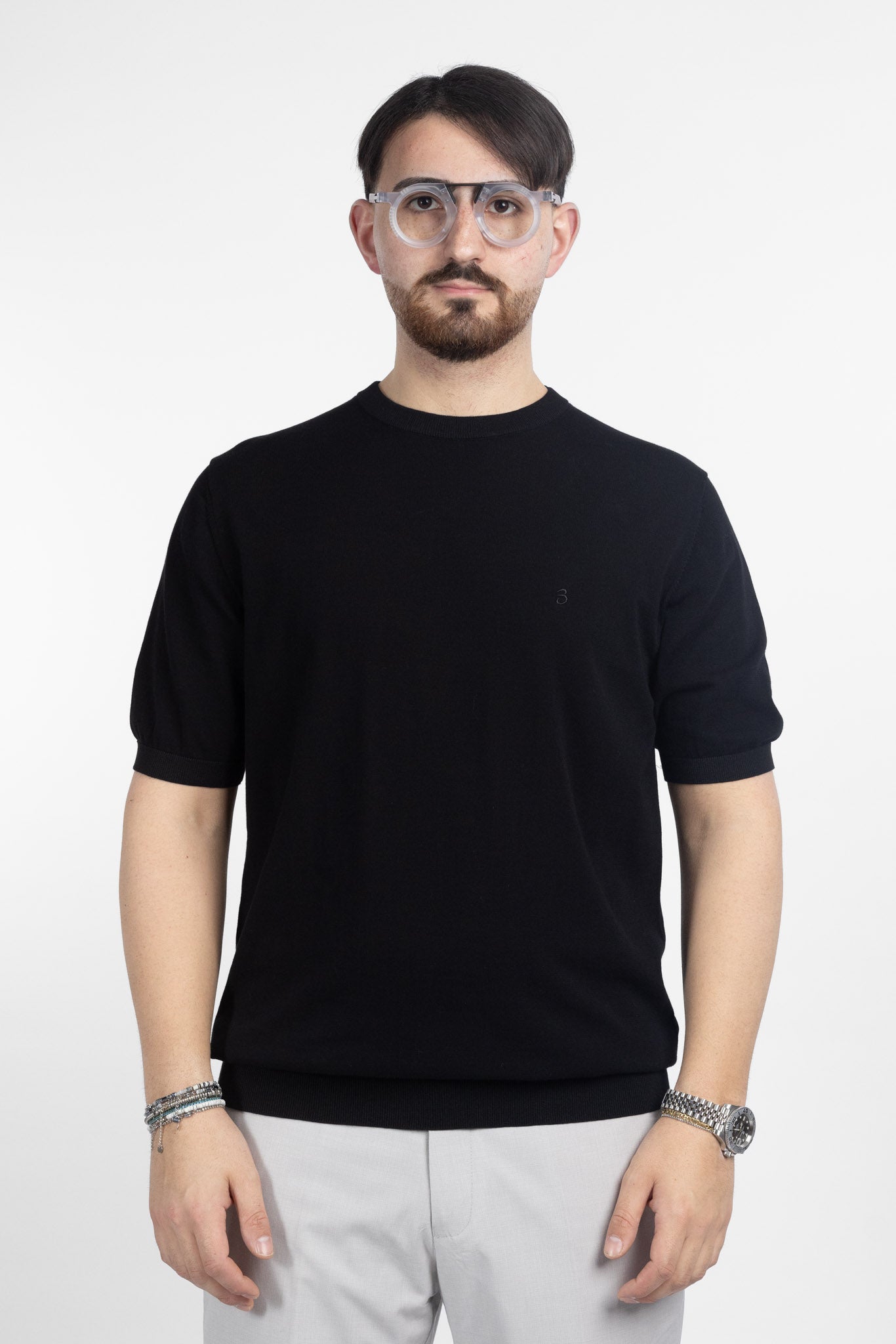 Cotton Crepe T-Shirt Finezza 16 | 2 for €60 | Beige