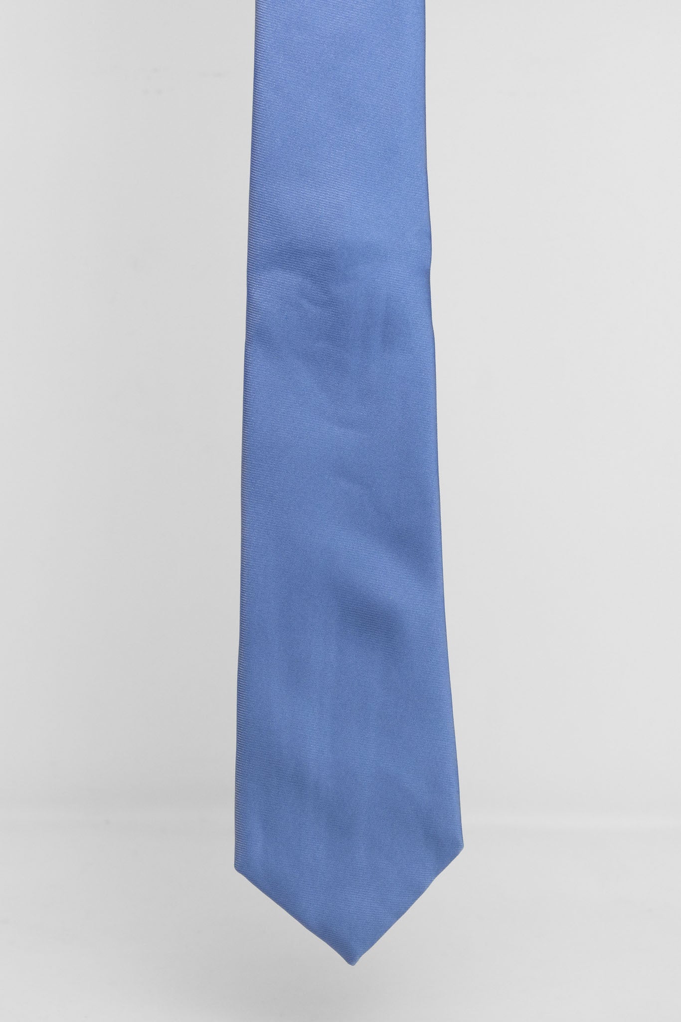 Cravatta Tre Pieghe Tinta Unita Celeste Medio | 2 Per €20