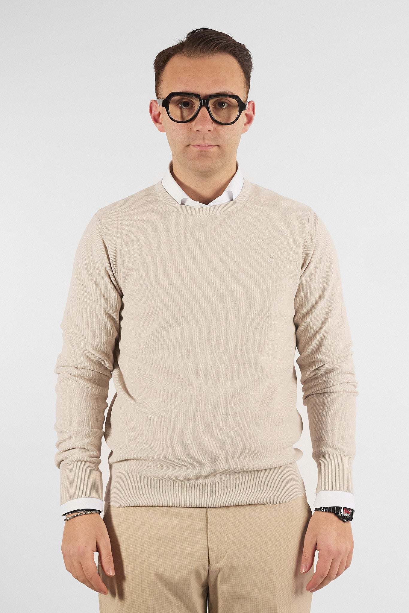 Pullover Girocollo Chicco Cotone 1521 | 2 per €50 | Beige 27