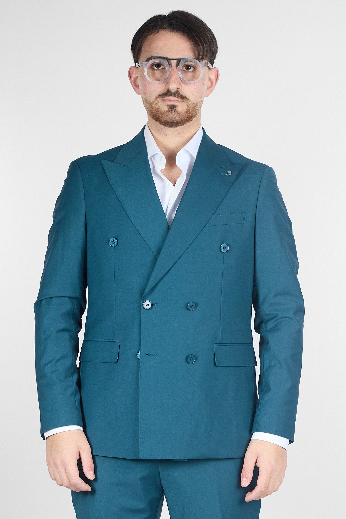 Abito Doppio Petto Basic | Petrolio