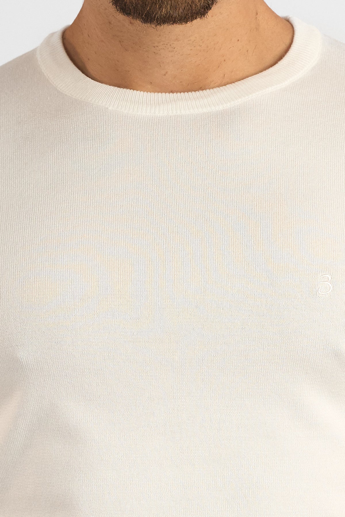Pullover Girocollo Basic 6001 | 2 per €40 | Panna