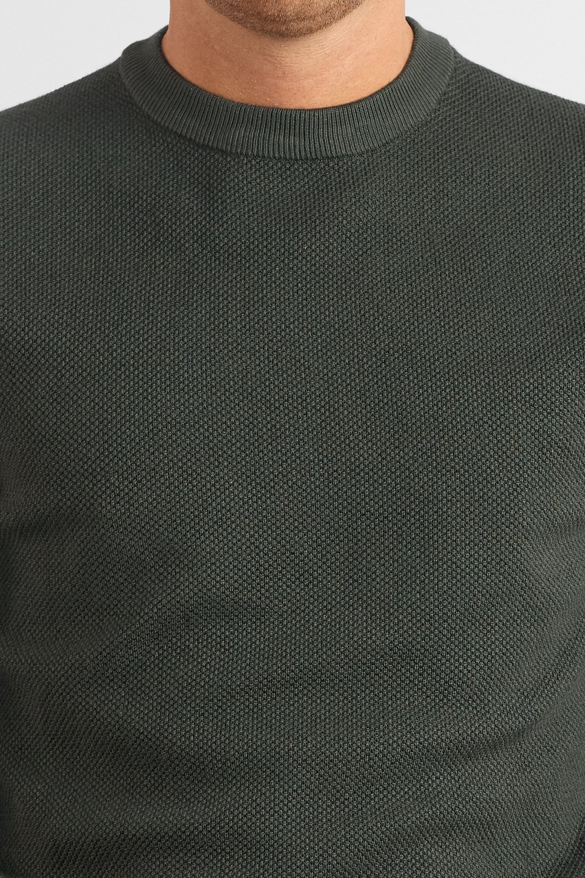 Pullover Girocollo Chicco di Riso 1469 | 2 per €50 | Verde Militare