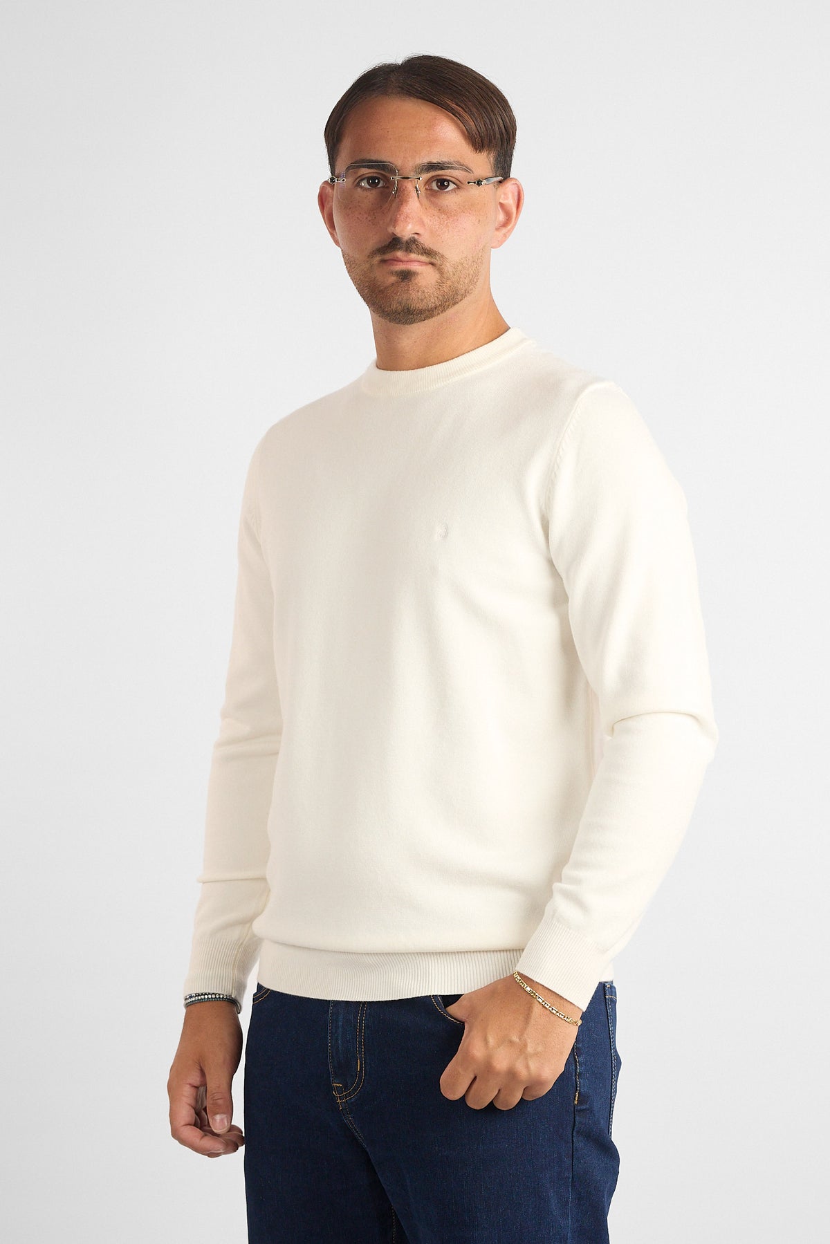 Pullover Girocollo Morbido 2025 | 2 per €50 | Bianco